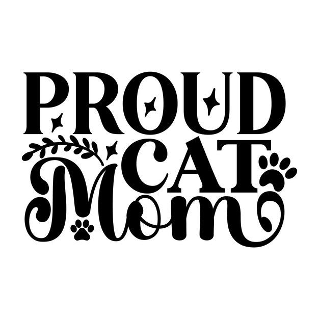 Cat Mom SVG Design