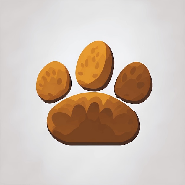 Cat paw print icon Vector illustration