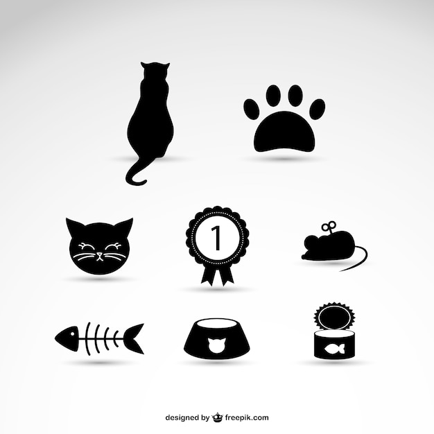 Cat pet icons