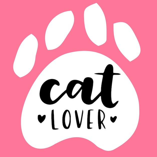 Vettore poster colorato frase gatto citazioni ispiratrici su gatto e animali domestici frasi scritte a mano per poster adozione gatto lettering adotta un gatto