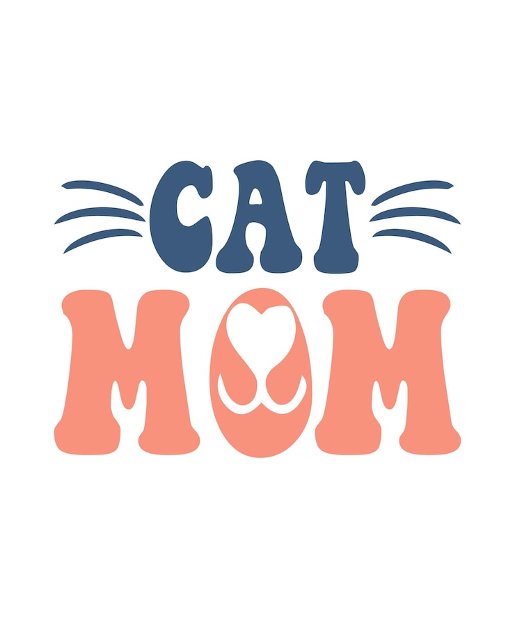 Vector 고양이 명언 svg 디자인