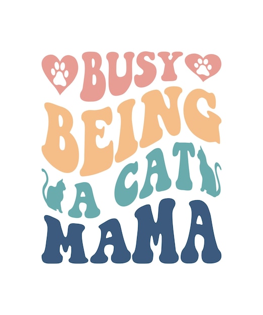 Vector cat quote svg design