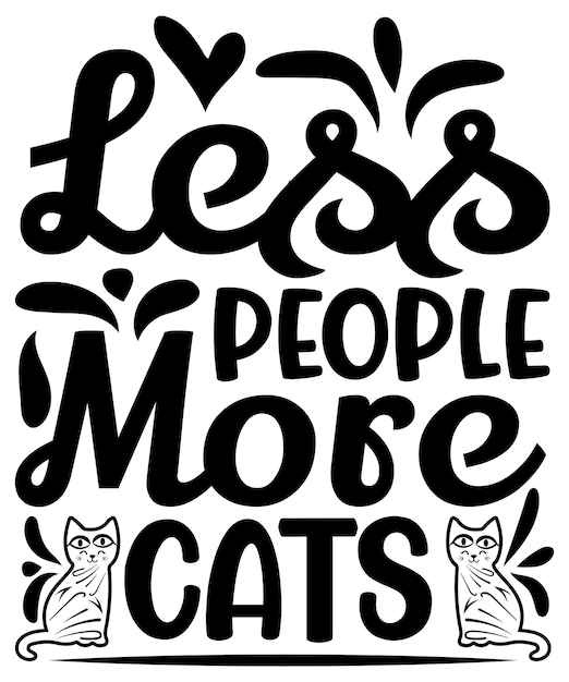 Cat Quotes SVG Design Vector