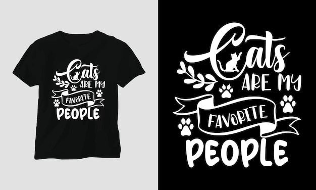 - Cat quotes T-shirt and apparel design