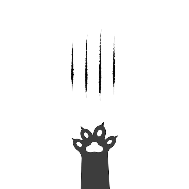 cat scratch wild beast paw marks with sharp fissures texture