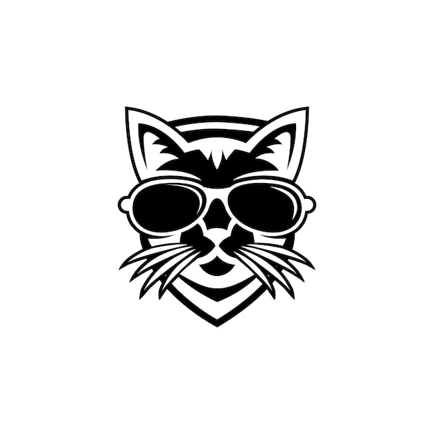 猫の盾の保護ロゴ