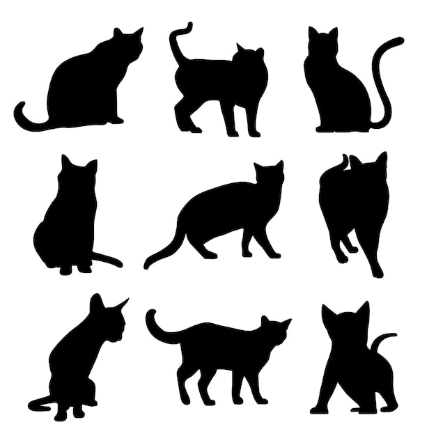 Cat Silhouette Vector