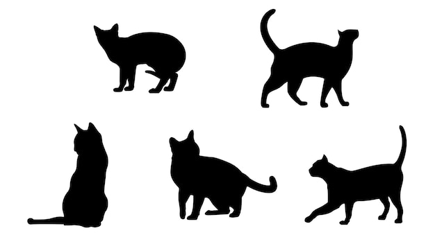 Cat silhouettes