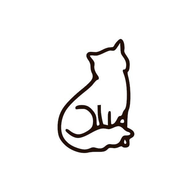 cat sticker design