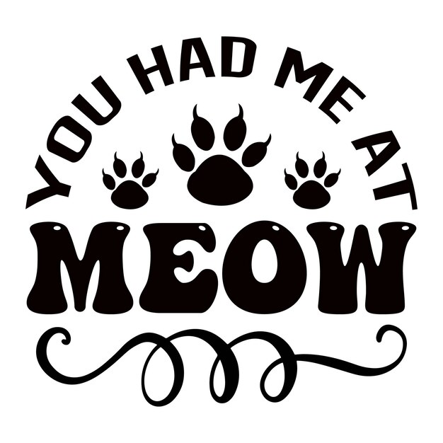 Vettore design svg cat design svg nuovo