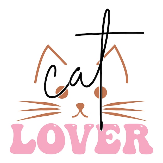 Vector cat svg design cat svg ontwerp nieuw