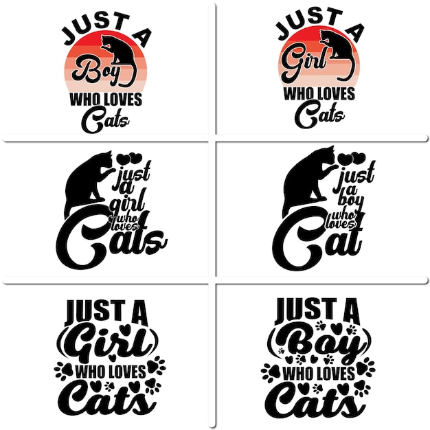 Cat t-shirt design bundle