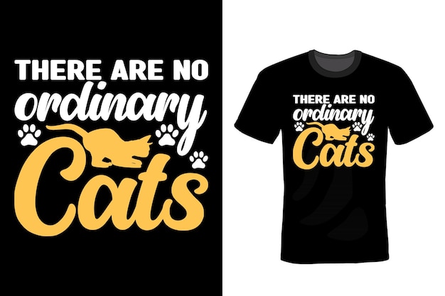 Cat t shirt design typography vintage