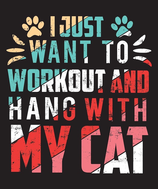 A CAT T-SHIRT DESIGN