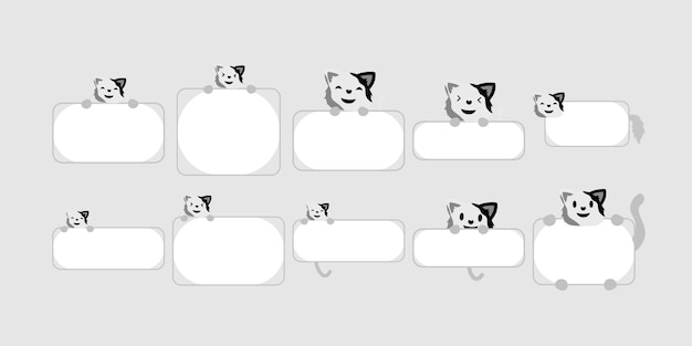 Vector cat textbox