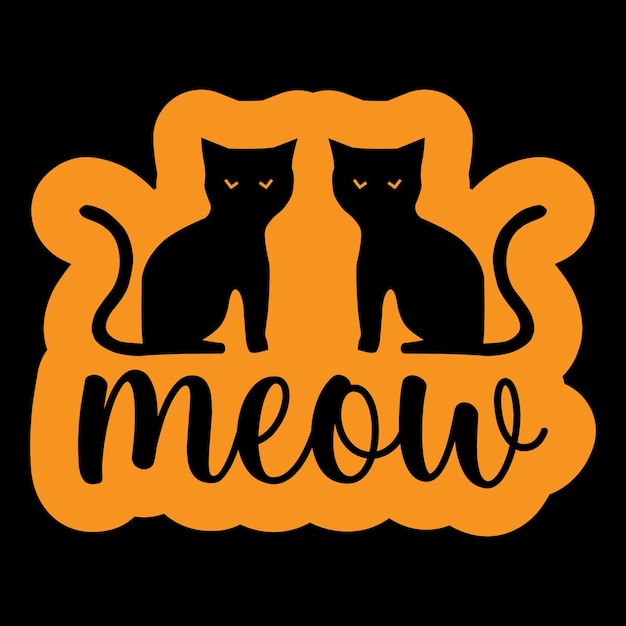 Vector cat tshirt design