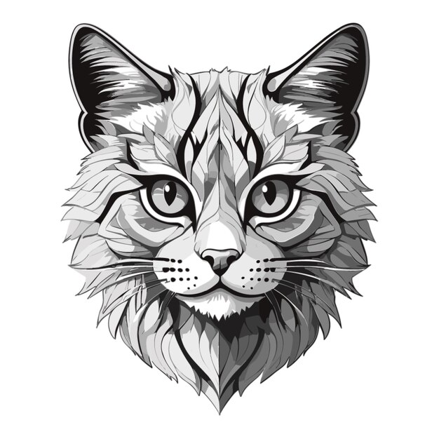 Premium Vector | Cat vector design flat detailed on white background