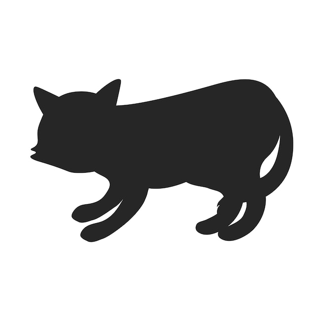 Icona vettore gatto simbolo silhouette gatto segno di stile lineare per concept mobile e web design animali domestici simbolo logo illustrazione grafica vettoriale eps vettoriali