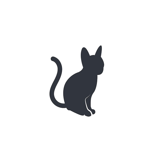 Cat vector icon illustration design template