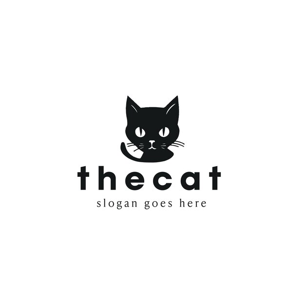 Cat Vector Logo Design