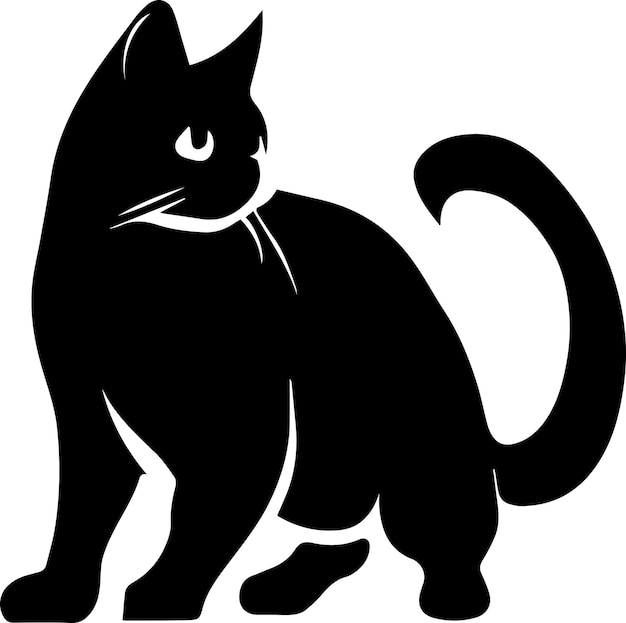 Cat vector silhouette 21