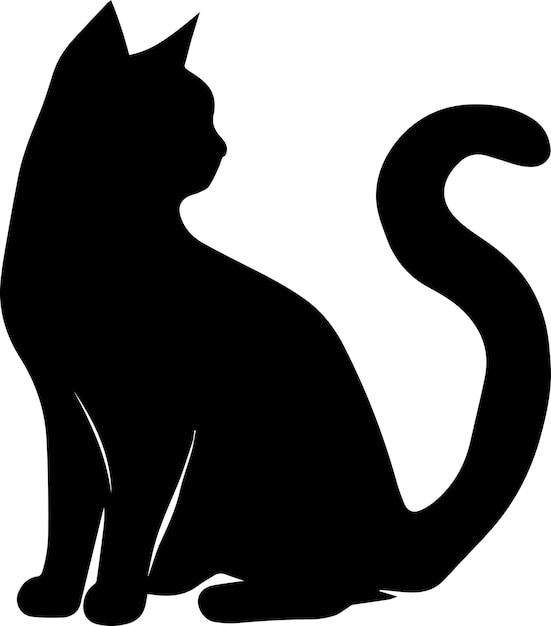 Vector cat vector silhouette 49