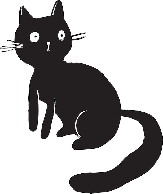 funny black cat icon vector illustration design Stock Vector Image