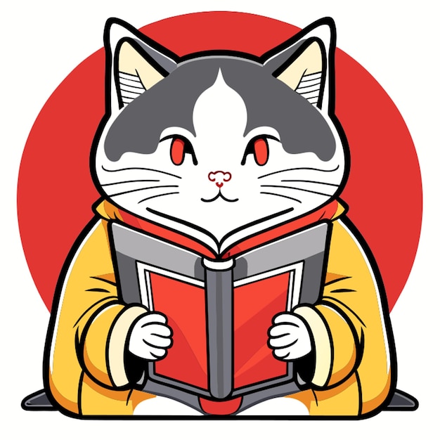고양이 작가 기모노 책