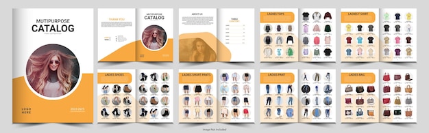 Catalog or catalogue or product catalog template