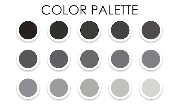 Catalog of color combinations. Color palette. Vector illustration