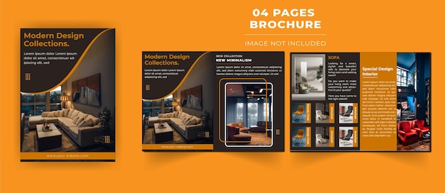 Vector catalog design for furniture