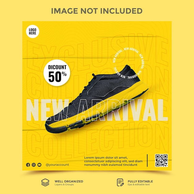 Premium Vector | Catalog product social media instagram post template