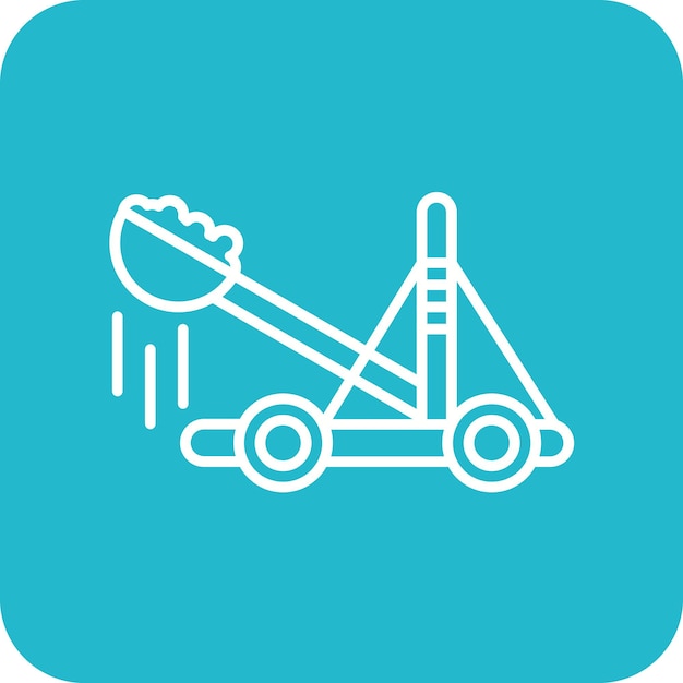 Catapult icon vector image Can be used for Medieval