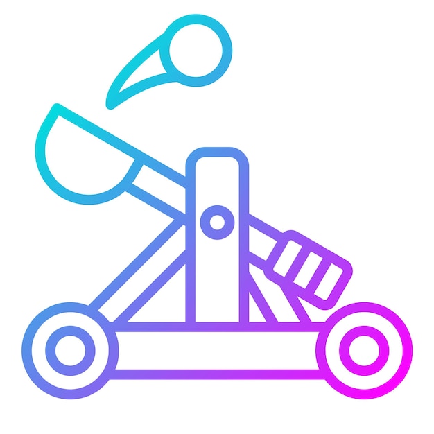 Catapult vector illustration style