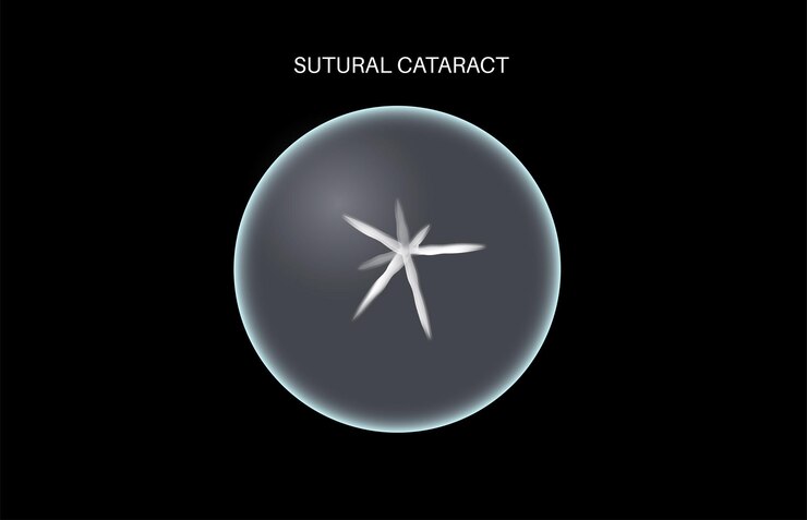 Vector cataract eye disease