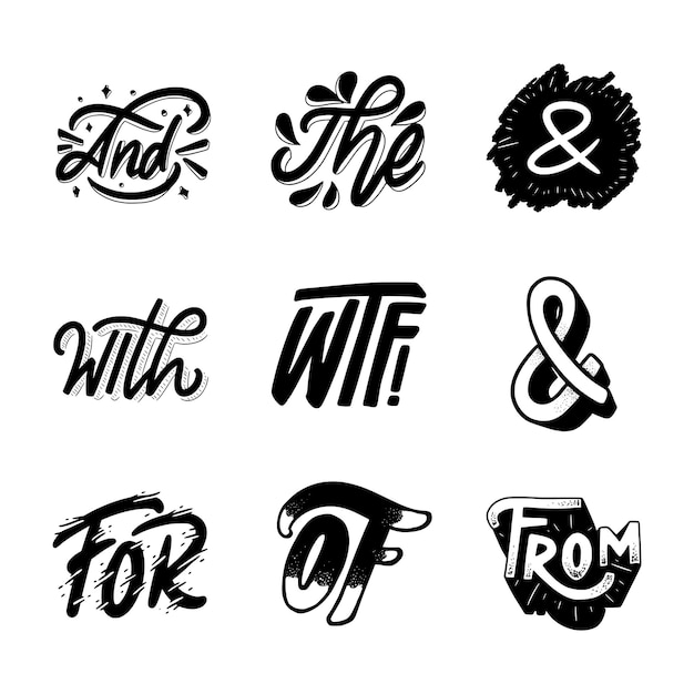 catchwords lettering collection