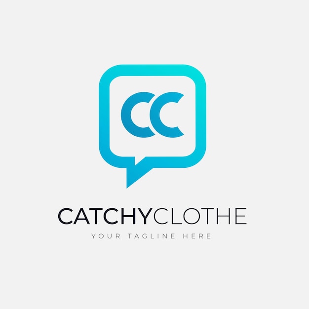 Дизайн логотипа Catchy Clothe для интернет-магазина розничной торговли современной одеждой Шаблон логотипа