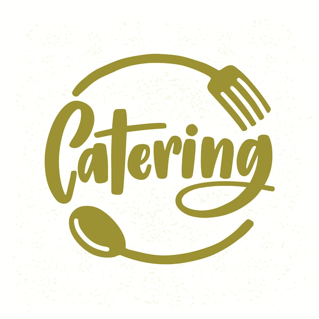 Catering bedrijfslogo met elegante belettering