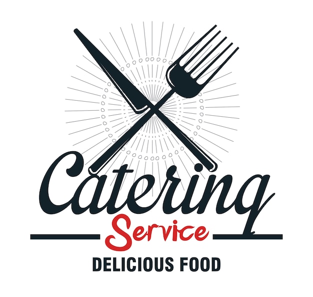 Catering delicious food icon