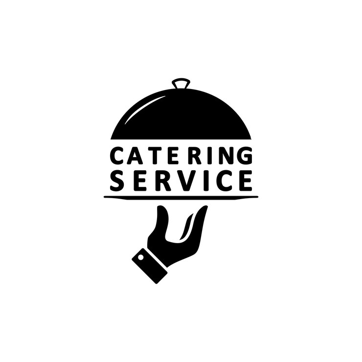 Vector catering service logo. vector on isolated white background. eps 10.