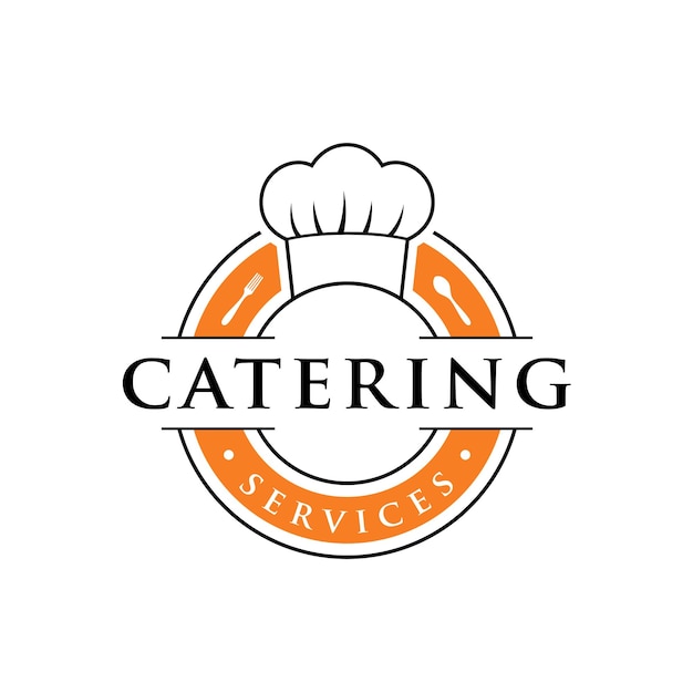 Vector catering service restaurant logo