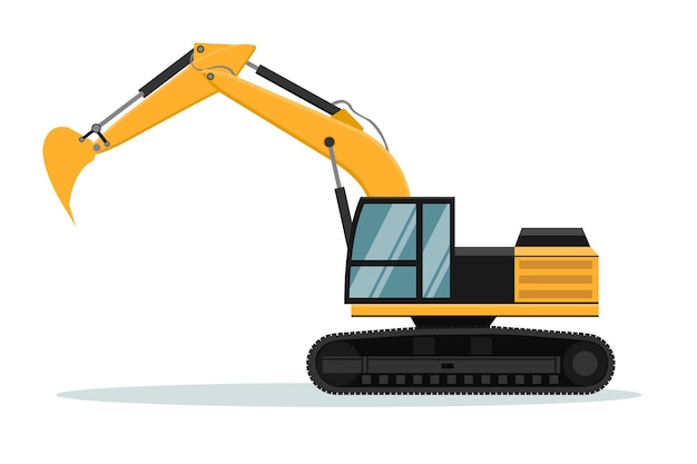 Caterpillar excavator vector design