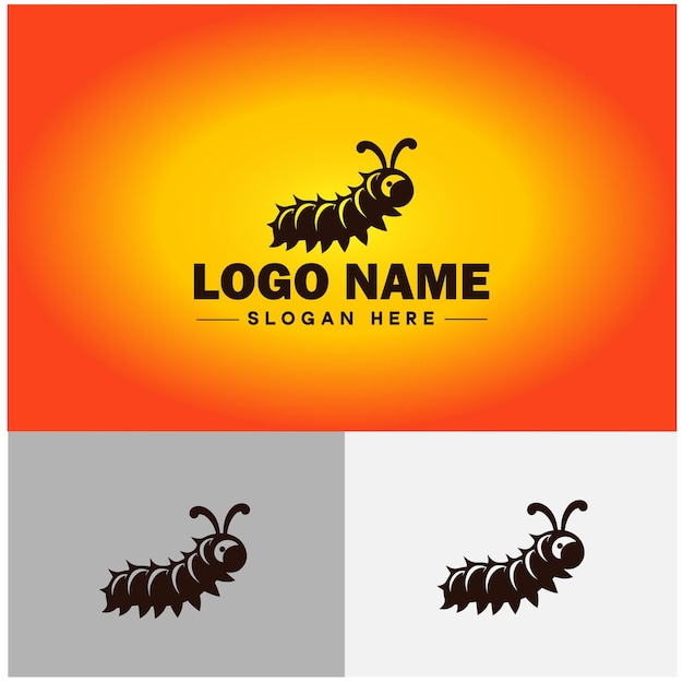 Vector caterpillar logo vector art icon graphics for business brand icon caterpillar logo template