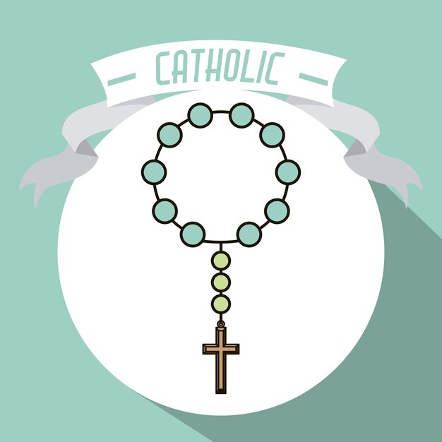 Vector catholic digital design