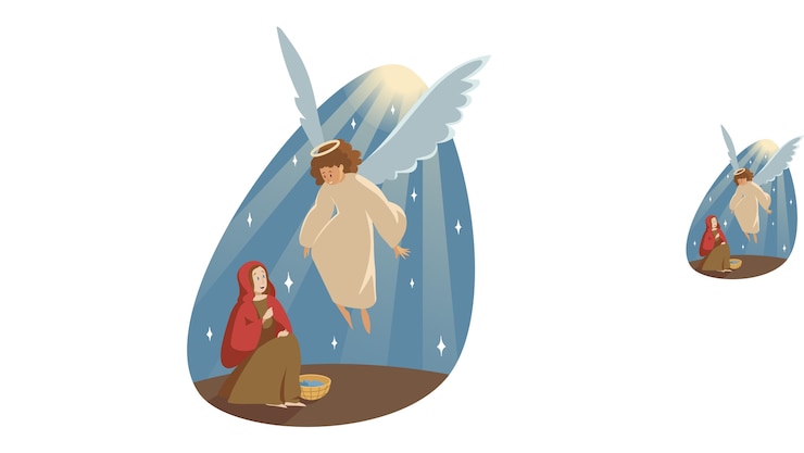 Vector catholic orthodox holiday illustration
