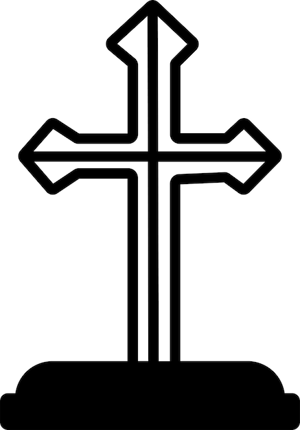 Catholicism glyph and line vector illustration