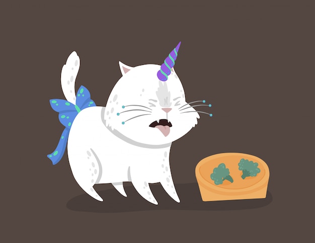 Caticorn shows the emotion of disgust