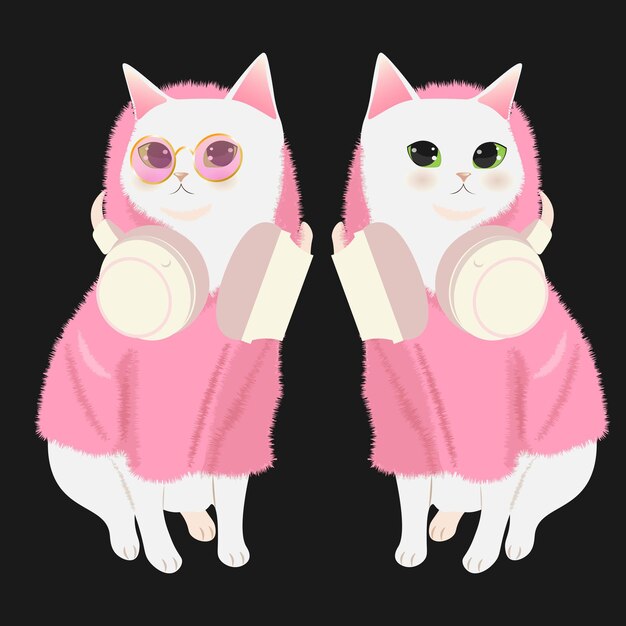 cats illustration clipart