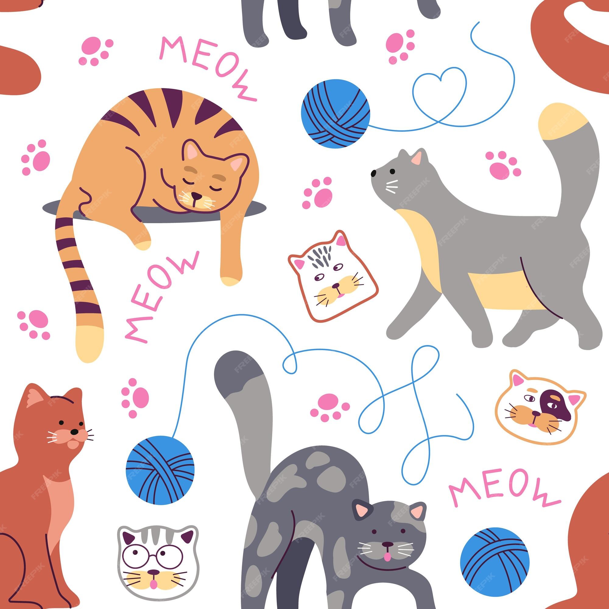 Pin by Factory Color on APLIQUES  Cats illustration, Cute animal