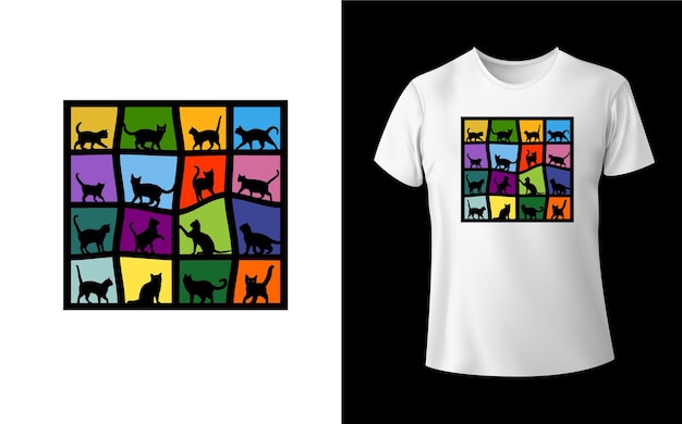 Команда кошек для любителей сладких кошек дизайн футболки